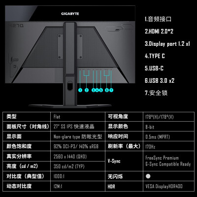 技嘉m27q怎么樣