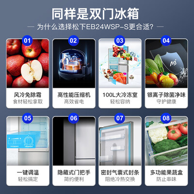 方便评价一下松下冰箱240升NR-EB24WSP-S真实感受曝光？到底敢不敢入手！！