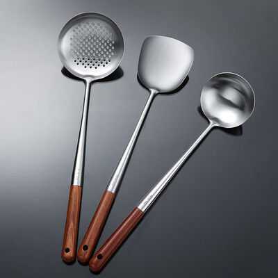 使用剖析餐将军花梨木柄3件套【锅铲+汤勺+漏勺】可以买不？两个月评测感受！！