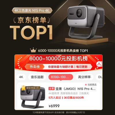 坚果投影N1S Pro 4K投影仪怎么样？质量靠谱吗？