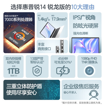 惠普锐1415 锐龙版14英寸轻薄笔记本怎么样？质量好吗？