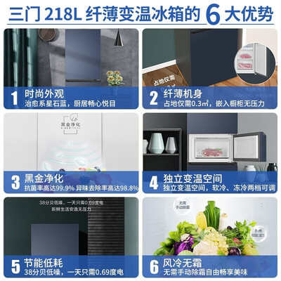 海尔三门冰箱BCD-218WGHC3R9B9测评下质量如何_http://www.meifudie.com_好物_第4张