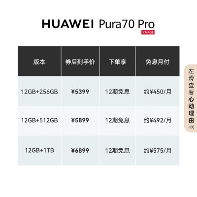 华为pura 70 pro跟华为pura70配置对比哪个好？区别有吗？