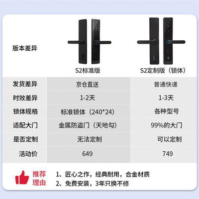 石将军S2标配版和定制版哪个好?有没有区别?