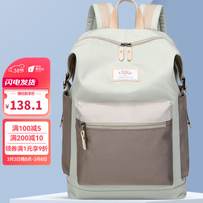 第九城女士双肩背包学生休闲大容量书包真实使用心得_http://www.meifudie.com_好物_第1张