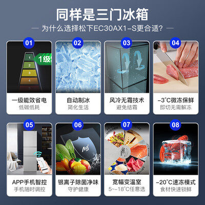 分享曝光松下三门冰箱NR-JS30AX1-W销量如何？到底敢不敢入手？！