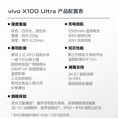 vivoX100Ultra跟vivoX100SPro哪个好？区别是什么？