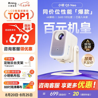 仔细说一下小明投影仪Q5 Neo和小明投影仪Q5 Pro哪款好些?有区别吗?看这篇测评就知道