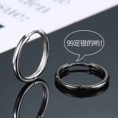 到手分析GE  999足银耳环男生潮流女士银耳钉加粗个性蹦迪气质耳圈圈百搭真实反馈如何？用了二星期经验分享！！