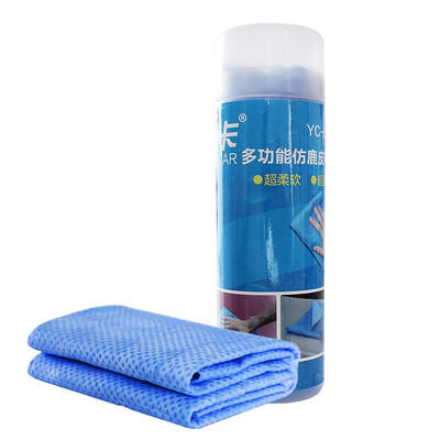 优缺点爆料测评悦卡大号压纹蓝色鹿皮巾质量反馈如何？说说两周经验分享！！