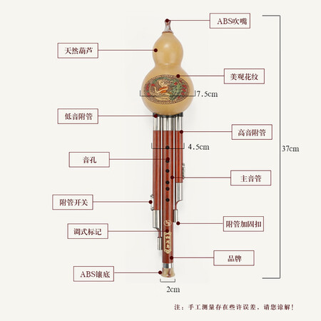 分享说说相思鸟 葫芦丝乐器 三音降B调 白铜红木梅花扣b调葫芦丝初究竟真相如何？入手评测曝光真相！