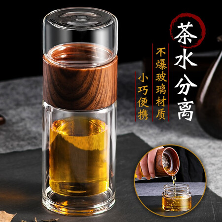 分享吐槽创建（Crthl）创健玻璃杯 双层创意车载便携男女士泡茶杯优缺点揭露评测？评测两周感受分享！