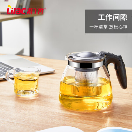 紫丁香 茶壶泡茶壶茶水分离壶耐热加厚玻璃茶具花果茶壶质量还可以不_http://www.meifudie.com_好物_第2张