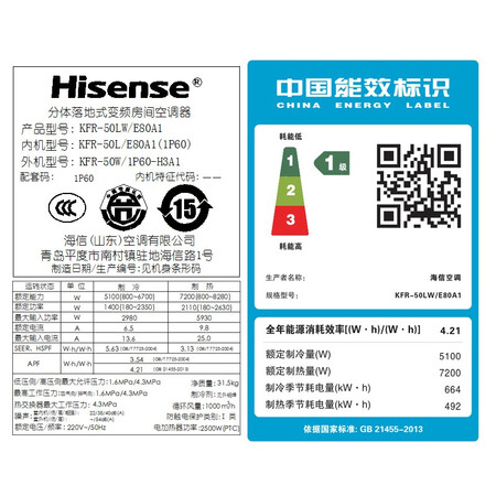 海信（Hisese）KFR-50LWE80A1(1P60)怎么样？质量好吗？