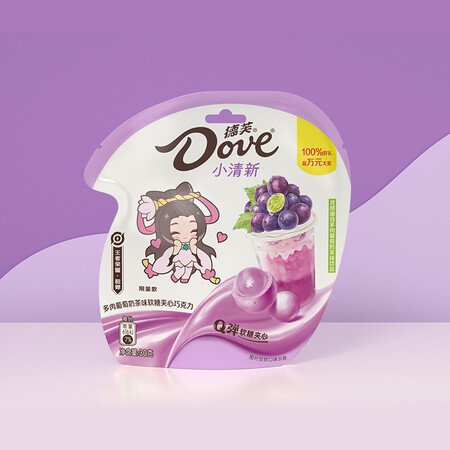 深度体验感受德芙德芙 Dove 葡萄奶茶味软糖夹心巧克力 30g质量好不好？说些你不知道的！！