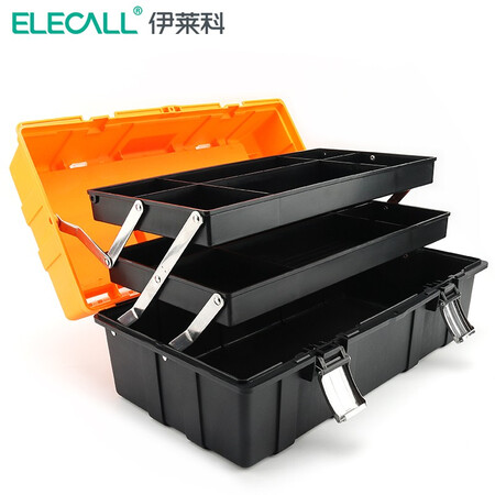 伊莱科（ELECALL） 多功能家用工具箱三层折叠塑料收纳箱工具盒维说说优缺点如何_http://www.meifudie.com_好物_第1张