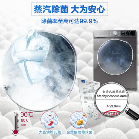 三星10公斤洗烘一体变频滚筒洗衣机WD1WN64FTAXSC怎么样?属于什么档次?