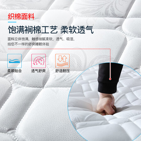 上手感受宜眠坊（ESF）床垫 弹簧床垫 软硬适中 J01 1.52.00.2米好用吗？告知一星期真相分享！
