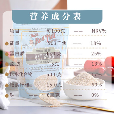 点评了解鲍勃红磨坊燕麦麸510g到底如何？看了就知道了！