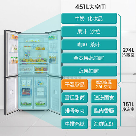 冰箱海尔bcd451好还是452哪个好?区别是什么?