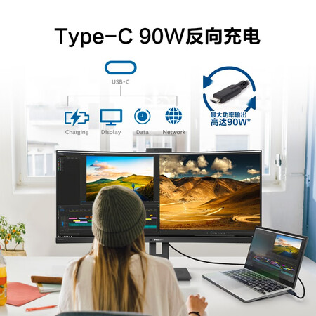 飞利浦34英寸 2K高清带鱼屏显示器346P1CRH怎么样?是品牌吗?