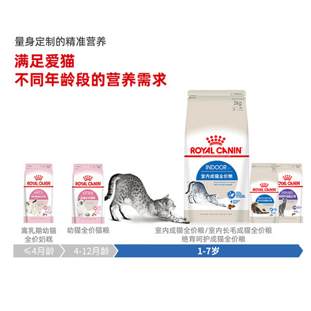 曝光评测皇家猫粮 室内成猫粮 I27 通用粮 12月以上 2KG如何怎么样？了解一周感受告知！