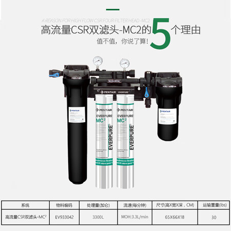 爱惠浦HIGH FLOW CSR TWIN-MC2净水器套怎么样?做工如何?