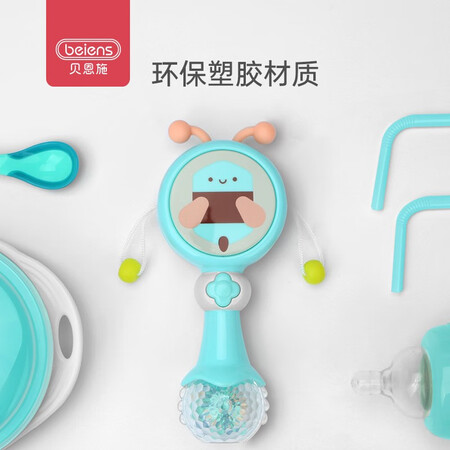 高手解密贝恩施婴幼儿拨浪鼓玩具0-3-6个月宝宝波浪鼓牙胶摇铃鼓可啃咬新生儿沙锤抓质量是不是很好？老用户分析爆款原因！