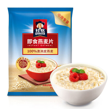 质量报告桂格（QUAKER）即食燕麦片1000克袋装 早餐谷物 膳食纤维 无额外添加蔗是否划算？谁了解，！