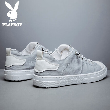 直观点评感受花花公子（PLAYBOY）帆布鞋男鞋2023春夏季休闲鞋男士百搭板鞋潮流鞋子优缺点曝光分析？内行来说评测！！