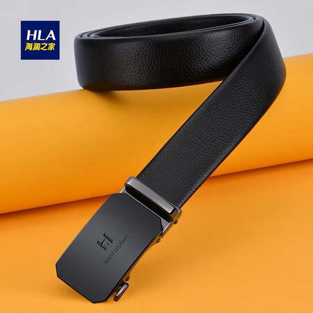 达人专业评测海澜之家（HLA）男士皮带男自动扣真牛皮腰带裤带送男友送爸爸生日情人节礼参数如何？亲测解析实际情况！！