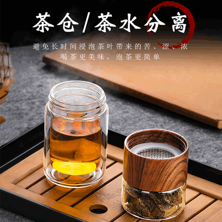 谈谈使用感受创建（Crthl）创健玻璃杯 双层创意车载便携男女士泡茶杯是否还行？说说两个月感受分享！