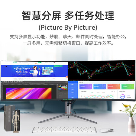泰坦军团49英寸三星4K曲面屏144Hz显示器C49SH怎么样？好不好用？