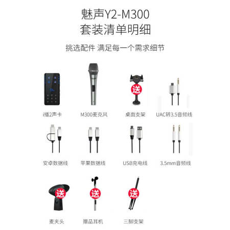 魅声m300麦克风和e300哪个好？区别是？