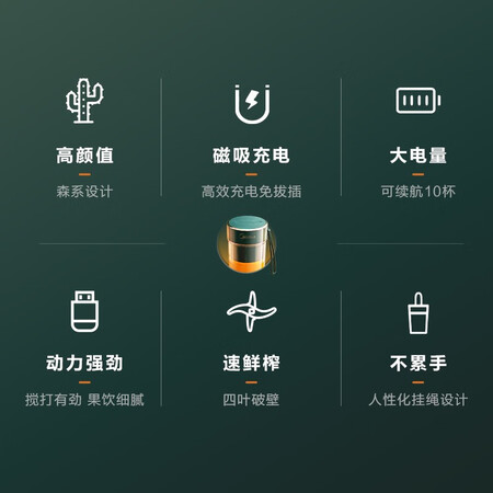 用户感受美的美的榨汁机小型便携果汁杯电动家用迷你多功能榨汁随行杯-LZ4X2-100C划算不划算？说说一周真相分享！