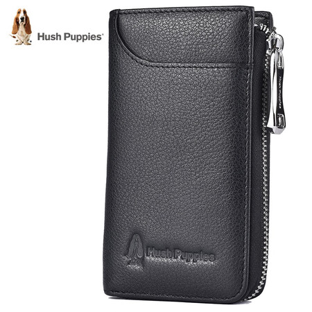 用过爆料暇步士（Hush Puppies）钥匙包男士外置卡片位卡包随身便携钥匙扣质量到底好不好？入手评测曝光真相！！