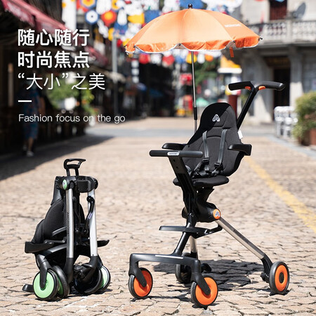 极致体验感受AMORHOME溜娃婴儿推车轻便可折叠简易伞车遛娃神器高景观评测优缺点？用了几月感受分享！