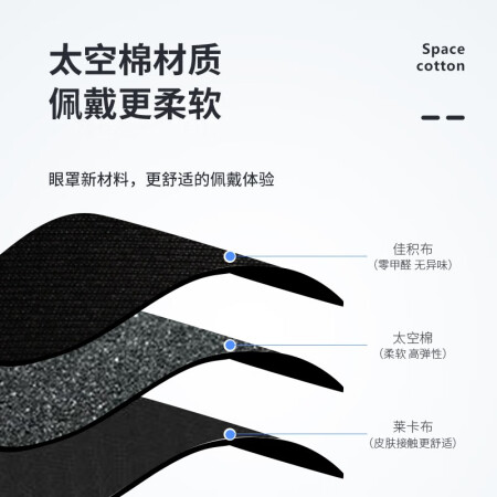 宜家依 睡眠眼罩3D立体遮光透气 男女士学生通用睡觉午真的好吗_http://www.meifudie.com_好物_第4张