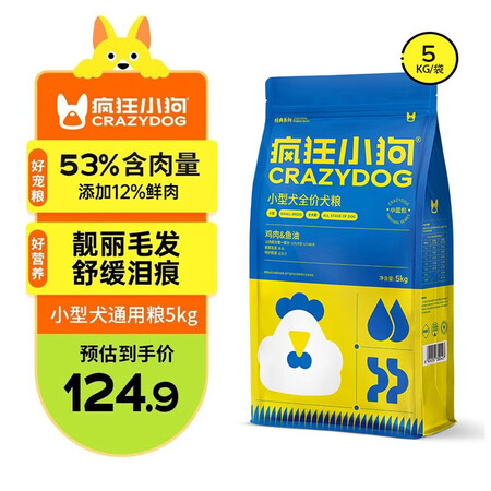 深度揭秘疯狂小狗狗粮小型犬成犬幼犬小蓝包泰迪博美柯基全犬期通质量是不是很好啊？二个月评测感受！