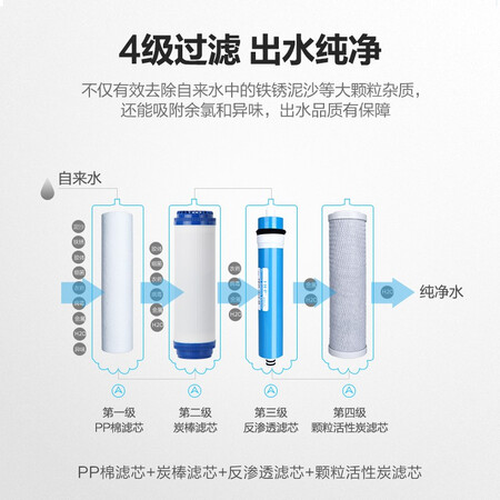 美菱净水器自来水过滤器厨下式400G纯水机ML-RO-400GB怎么样?质量如何?