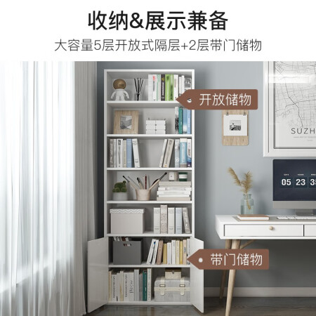 家乐铭品书柜书架收纳架储物柜1.85M带门省空间落地文件内幕分析测评_http://www.meifudie.com_好物_第4张