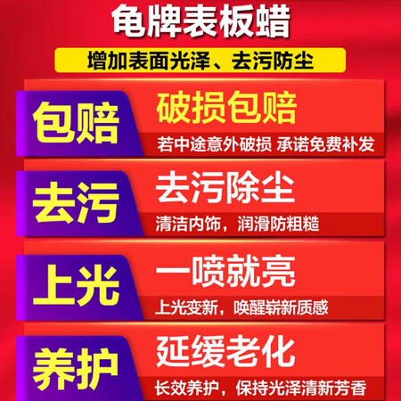 优缺点分析龟牌（Turtle Wax）表板蜡仪表盘皮革内饰翻新塑料真皮座椅上性能如何？揭开迷人面纱！