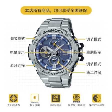 卡西欧（CASIO） G-SHOCK GST-B100系列  卡西欧钢铁之心评价真实好吗_http://www.meifudie.com_好物_第4张