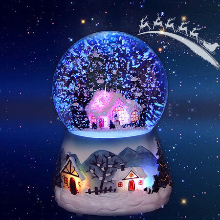 讨论曝光绘丽舍水晶球音乐盒八音盒雪花生日礼物女生情人圣诞节教师礼物送女友老婆各方面如何呢？说说两个月真相分享！