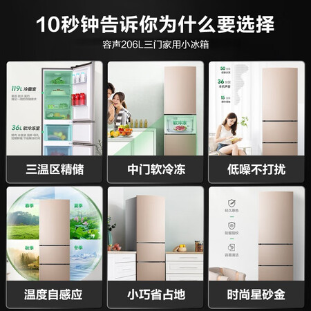 容声206升冰箱质量靠谱不-容声206升冰箱数据分析与用户评价_http://www.meifudie.com_好物_第2张