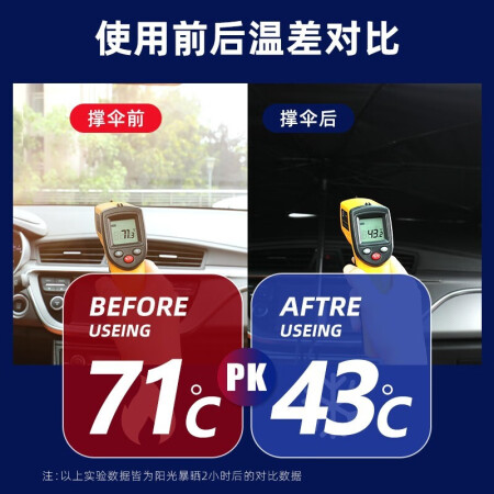 峡山途跃汽车遮阳伞遮阳帘防晒前挡风玻璃使用遮阳罩车载隔热不透优缺点分析参考_http://www.meifudie.com_好物_第4张