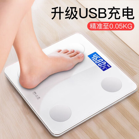 良心曝光沐美 电子秤人体称重家用精准电子称健康秤减肥成人体重计男女体重秤蓝是否划算？用了半个月真相分享！