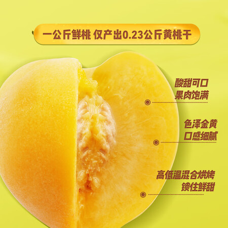对比解密三只松鼠黄桃干106g袋 蜜饯果干果脯休闲零食小吃干桃肉质量曝光？用户实话实说！