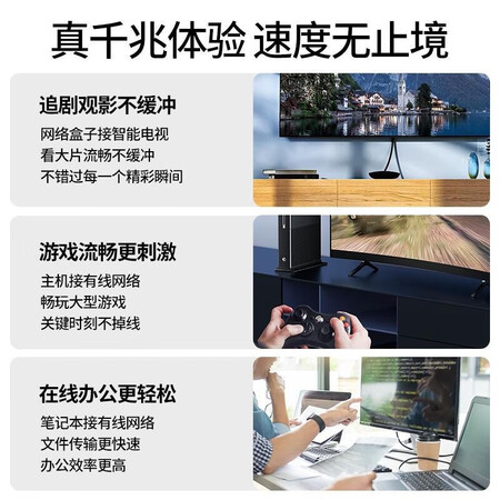 山泽 六类网线 CAT6类千兆高速网络跳线 八芯双绞评测感觉真的好吗_http://www.meifudie.com_好物_第3张