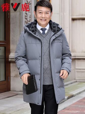 说说对比雅鹿中老年爸爸装羽绒服男中长款加厚父亲外套中年人男士爷爷冬装G YL807V评测反馈如何？内幕使用评测！！